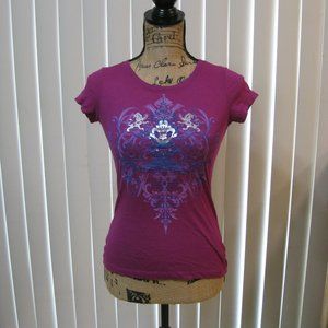 NWOT Express pink graphic tee t shirt top XS extra small